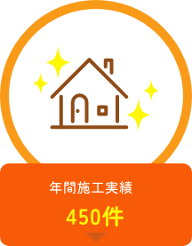 年間施工実績450件