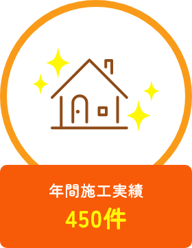 年間施工実績 450件